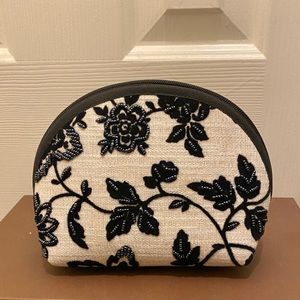 Handmade Beading on Velvet Flower Clutch